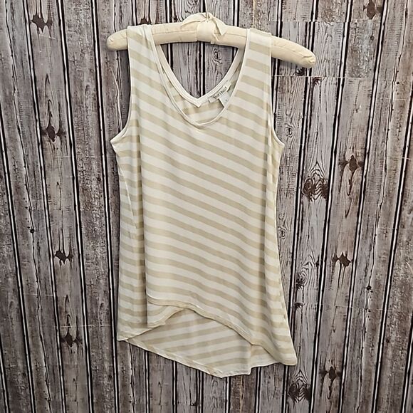New WHBM Striped Tiered Tank Top SZ Small - Picture 1 of 9